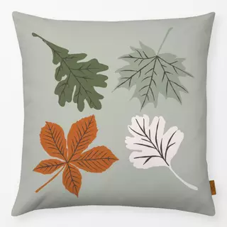 Kissen Herbstblätter Grün Bunt