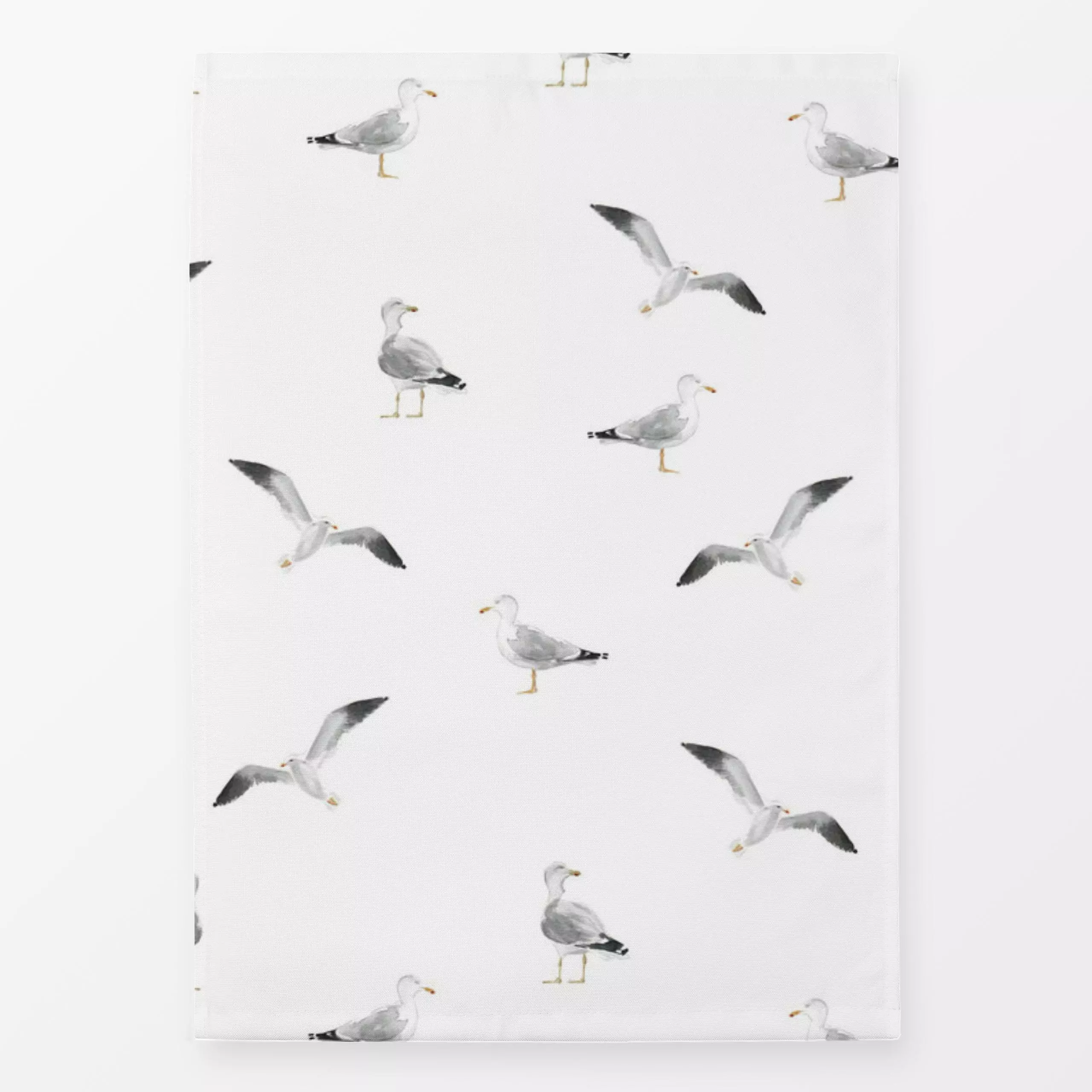Geschirrtücher Möwen - Tiere - von „Katrin Graff"; Muster, Wasser, skandinavisch, Vogel, Tiere, Urlaub, maritim, moewe, osts...