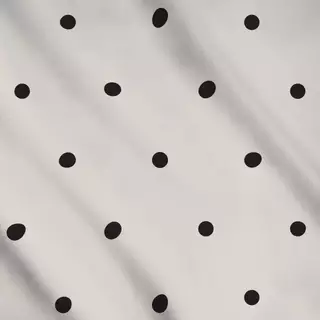 Meterware greige & black dots