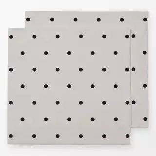 Servietten greige & black dots