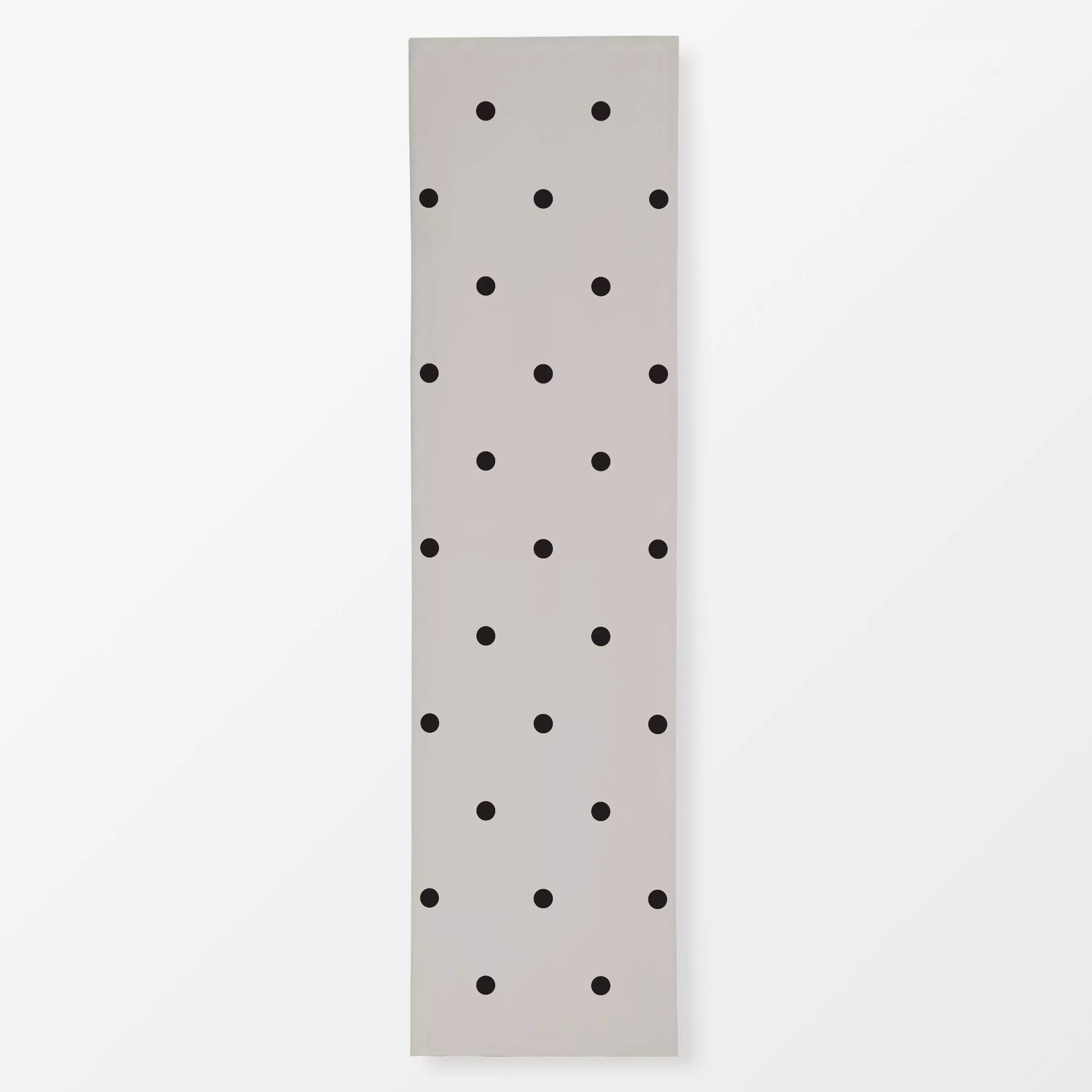 Tischläufer greige & black dots, gemustert, von Sara Maria