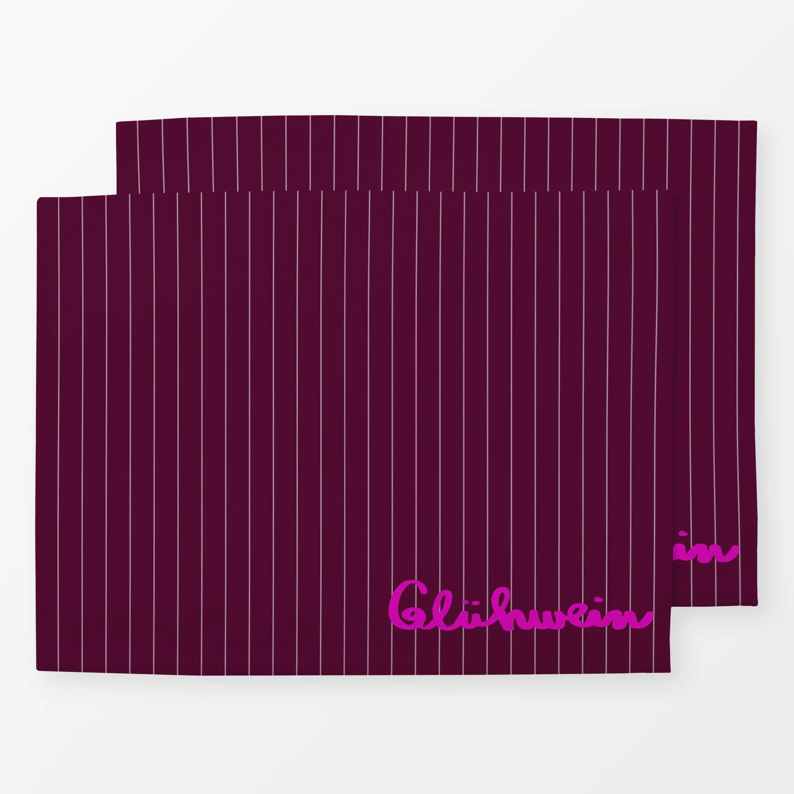 Tischset Glühwein Streifen - Sprüche & Schriftzüge, Winter - von „Sophie Augustin Illustration"; Streifen, typografie, Spruc...