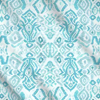 Meterware Boho Ikat türkis