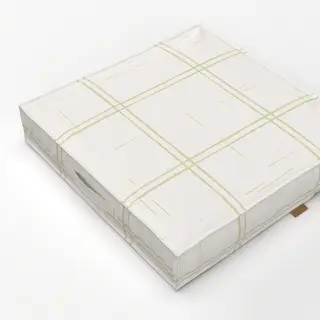 Bodenkissen Cottagecore Check Light Green