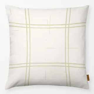Kissen Cottagecore Check Light Green
