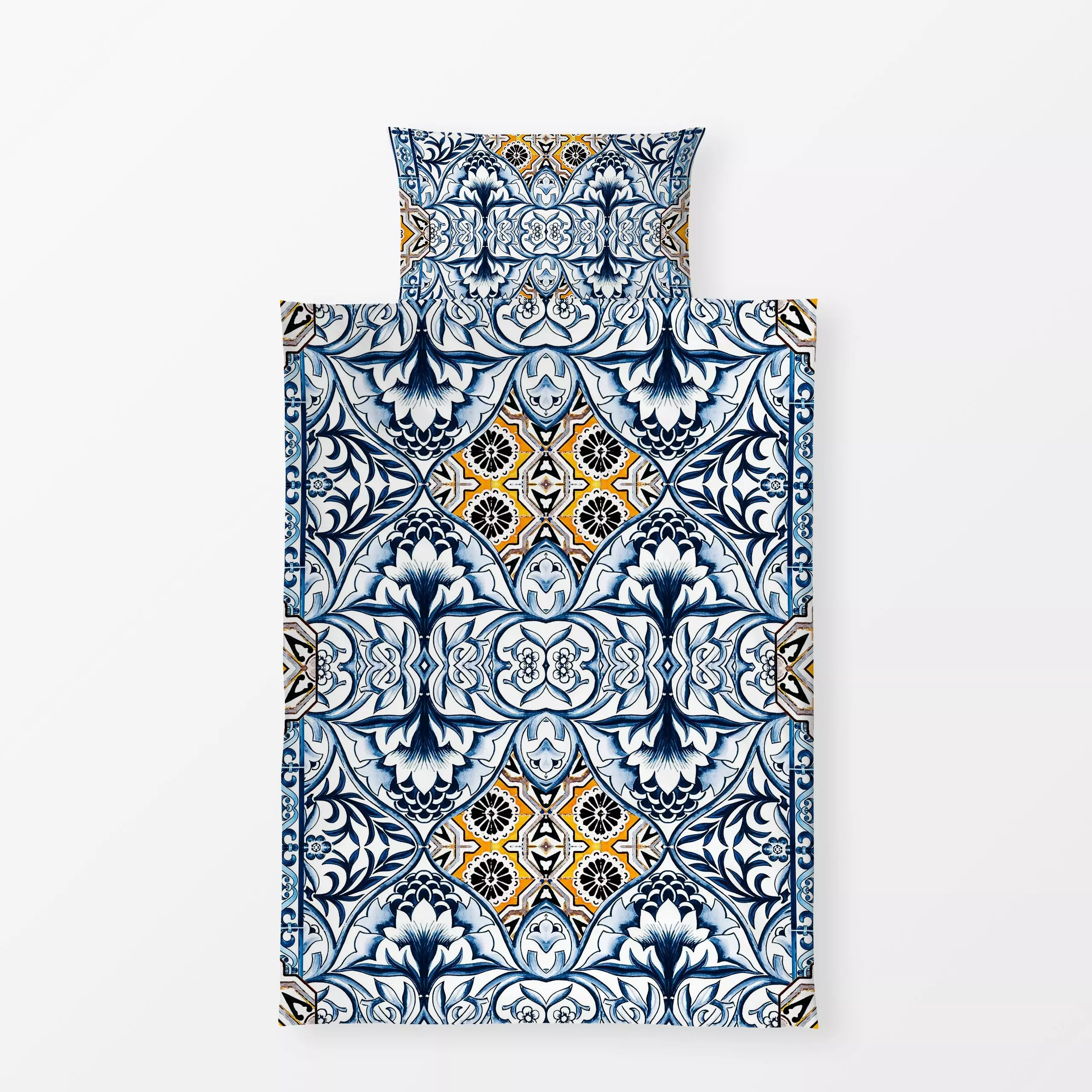 Bettwäsche Antike Fliesen - Sommer, Symbole & Muster, Retro & Vintage - von „Uta Naumann"; Garten, vintage, mediterran, Mitt...