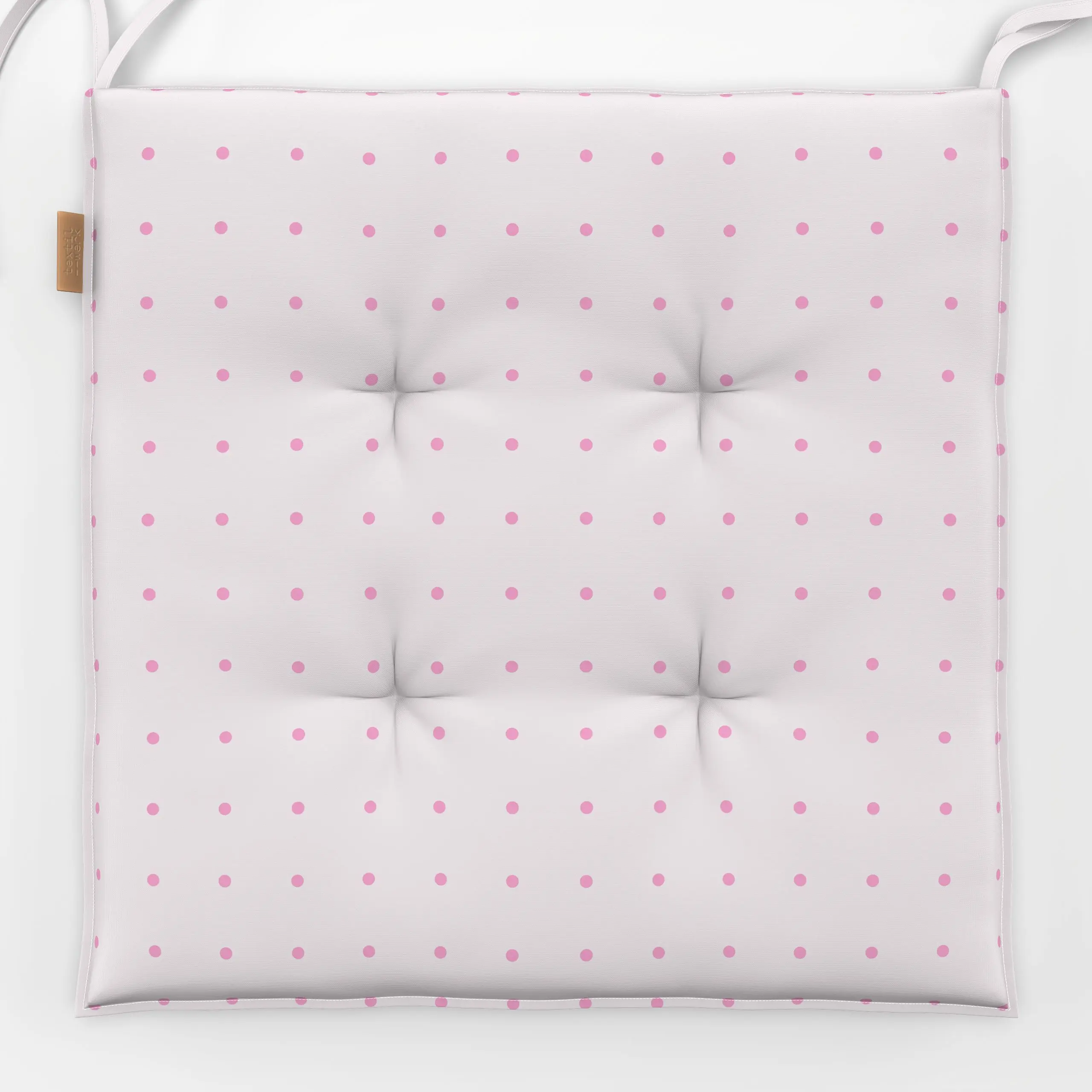 Sitzkissen Polkadots Raster Pink - Symbole & Muster - von „Sophie Augustin Illustration"; Punkte, Retro, Dots, gepunktet, Po...