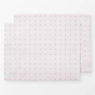 Tischset Polkadots Raster Pink
