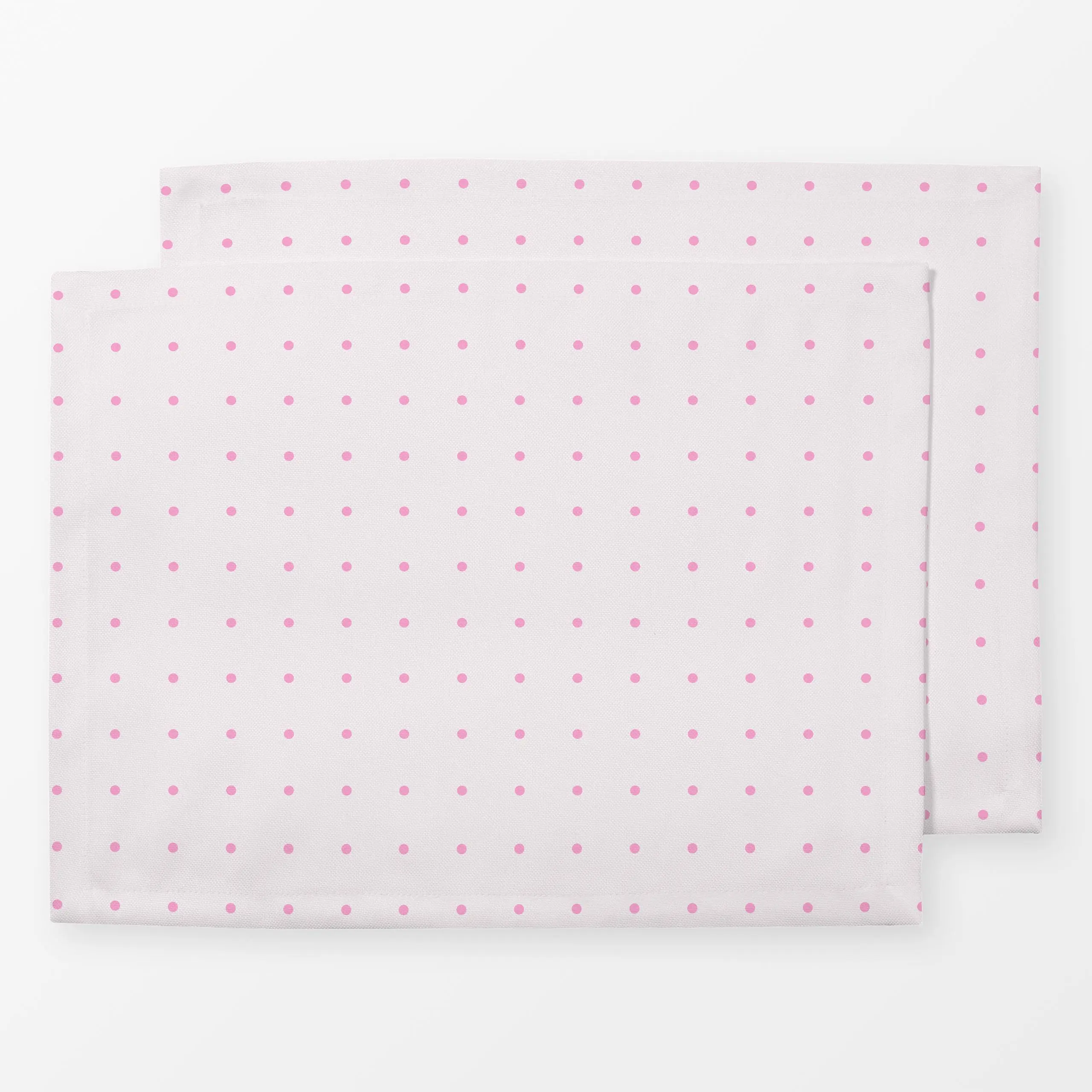 Tischset Polkadots Raster Pink, gemustert, von Sophie Augustin Illustration