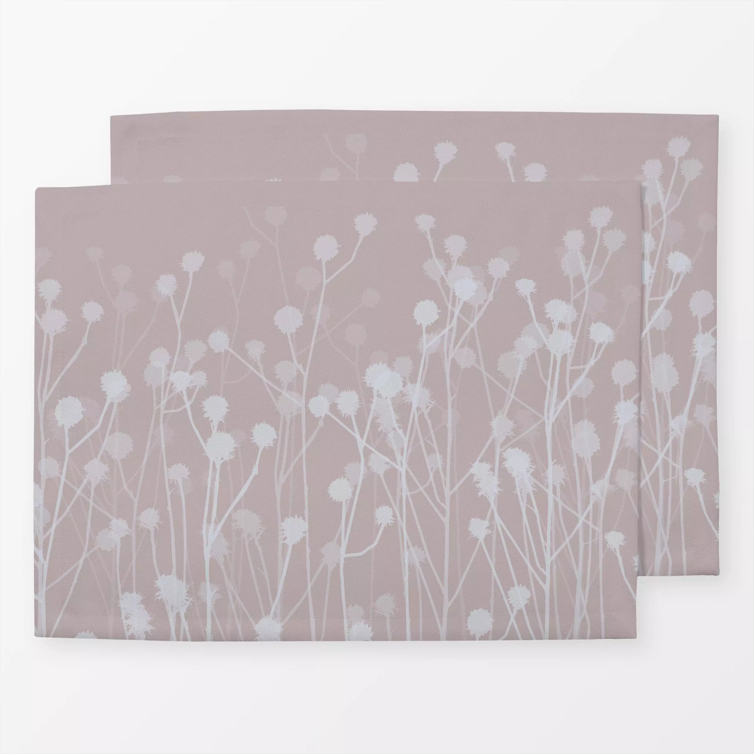 Tischset Zarte Gräser pink - Blumen & Florales, Natur & Landschaft - von „Andrea Haase"; Natur, rosa, Wildblumen, Sommer, fl...