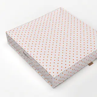 Bodenkissen Polkadots Halbversatz Apricot