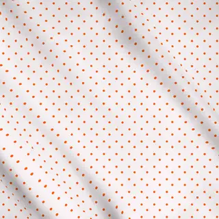 Meterware Polkadots Halbversatz Apricot