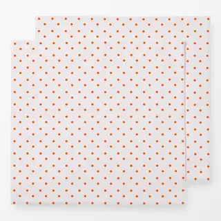 Servietten Polkadots Halbversatz Apricot