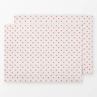 Tischset Polkadots Halbversatz Apricot