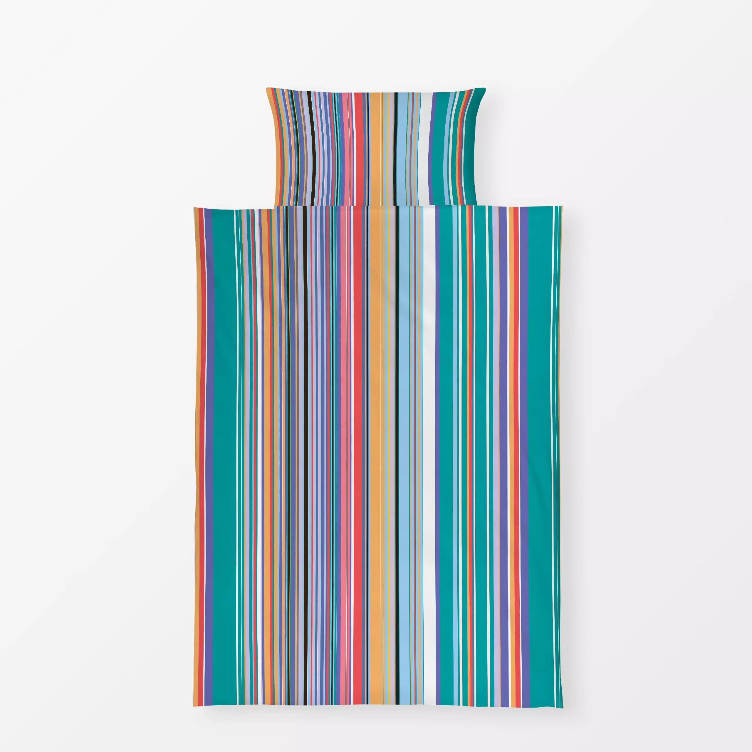 Bettwäsche Frühling Modern Streifen - Frühling, Symbole & Muster, Retro & Vintage - von „Ninola Design "; boho, Streifen, mo...