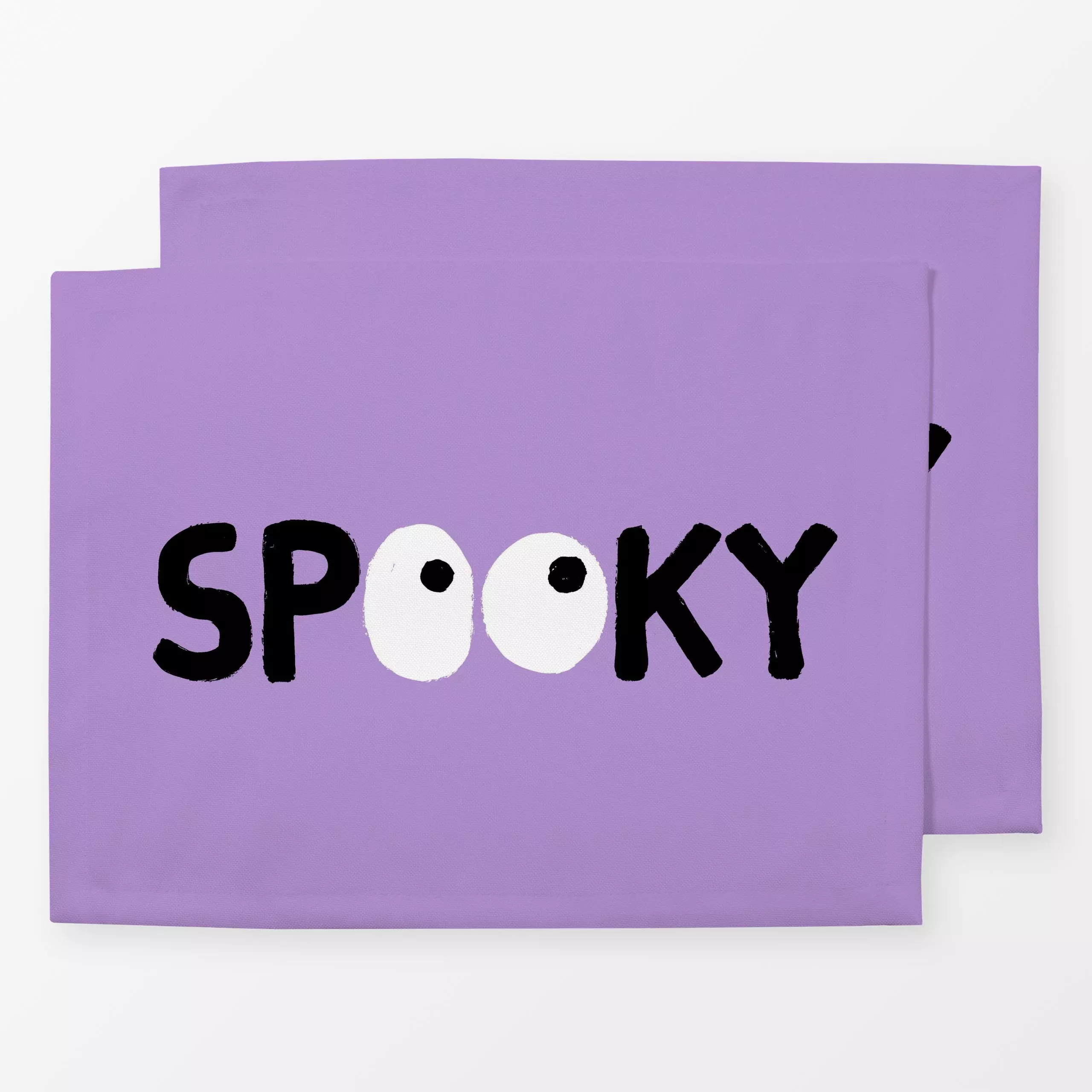 Tischset Spooky - Kinderzimmer & Motive für Kinder, Sprüche & Schriftzüge - von „Julia Schumacher"; Augen, Lettering, Handle...