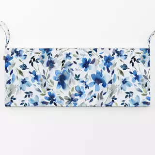 Bankauflage Aquatic Summer Flowers Cobalt