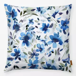Kissen Aquatic Summer Flowers Cobalt