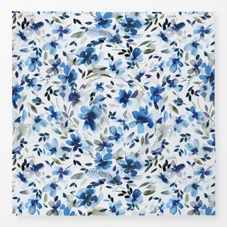 Tischdecke Aquatic Summer Flowers Cobalt