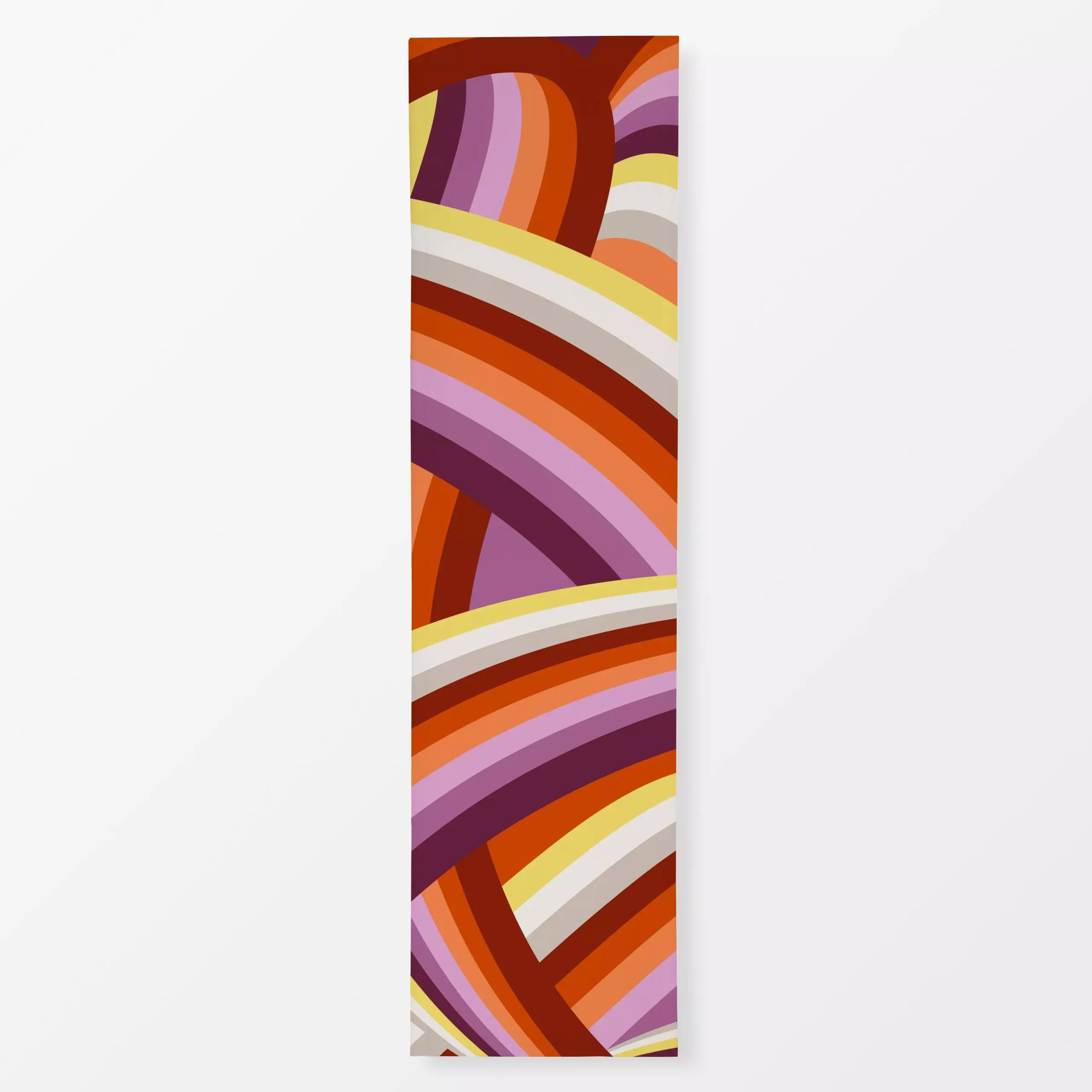 Tischläufer Farbfreude Wavy 1 - Symbole & Muster, Retro & Vintage - von „Primus Pattern"; Streifen, Retro, Sommer, wellen, b...