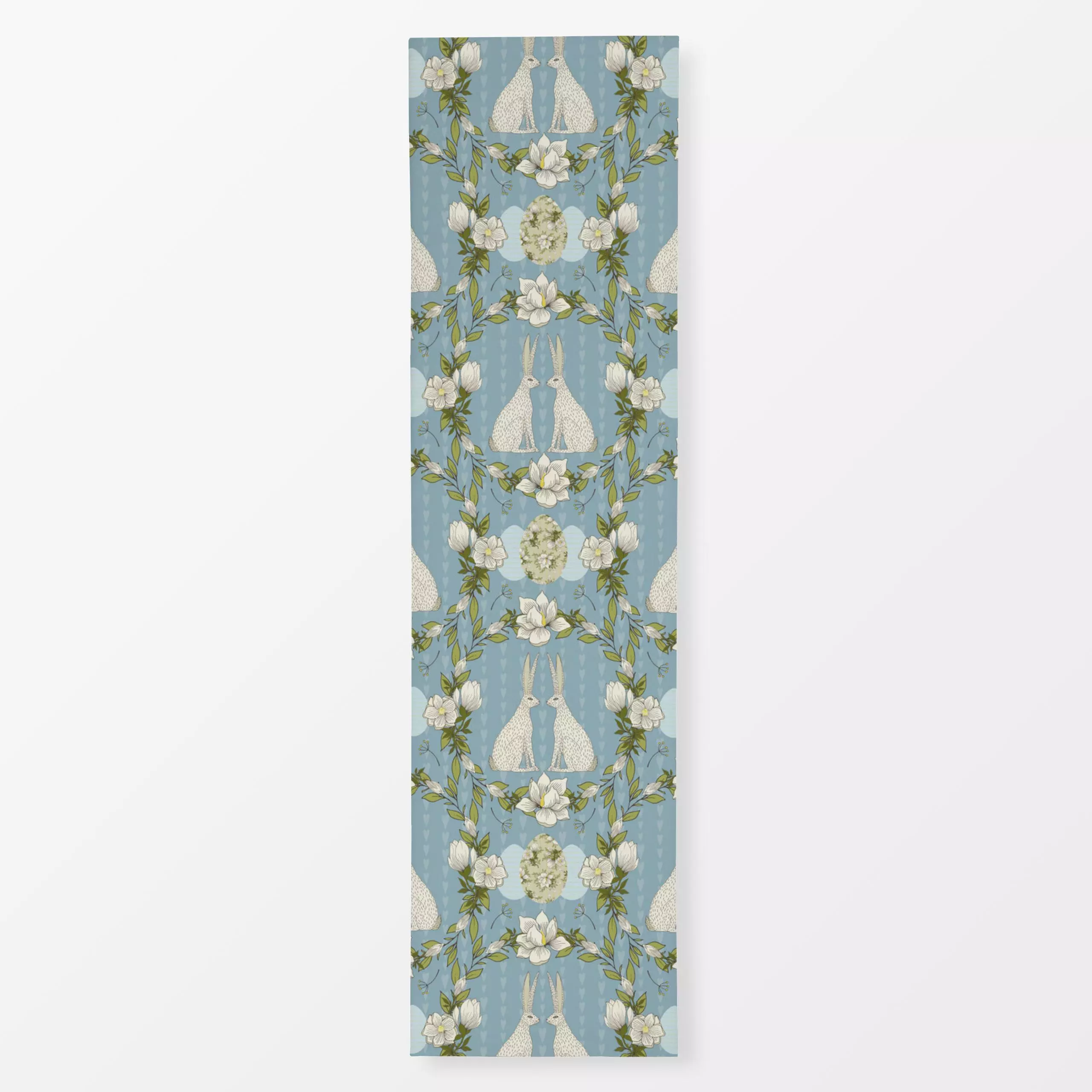 Tischläufer Osterhasen Damask, Ostern, von DEINKI Studio