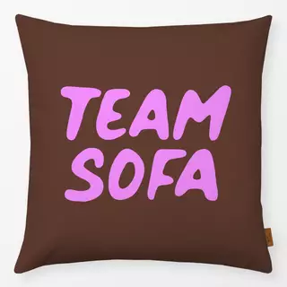 Kissen Team Sofa braun pink