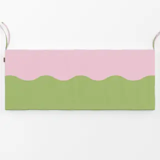 Bankauflage Colour Block Wave Rosa Grün