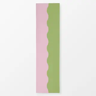 Tischläufer Colour Block Wave Rosa Grün