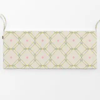 Bankauflage Diamond Floral Tile green