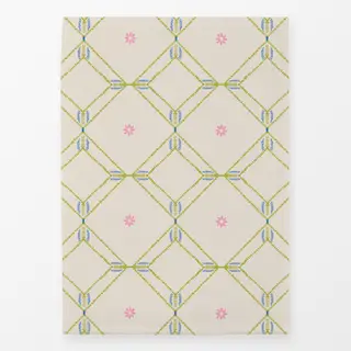 Geschirrtücher Diamond Floral Tile green