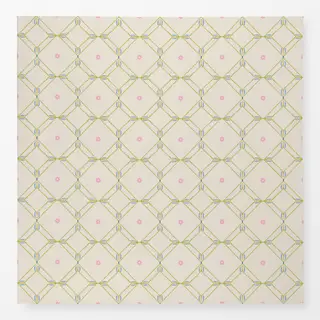 Tischdecke Diamond Floral Tile green