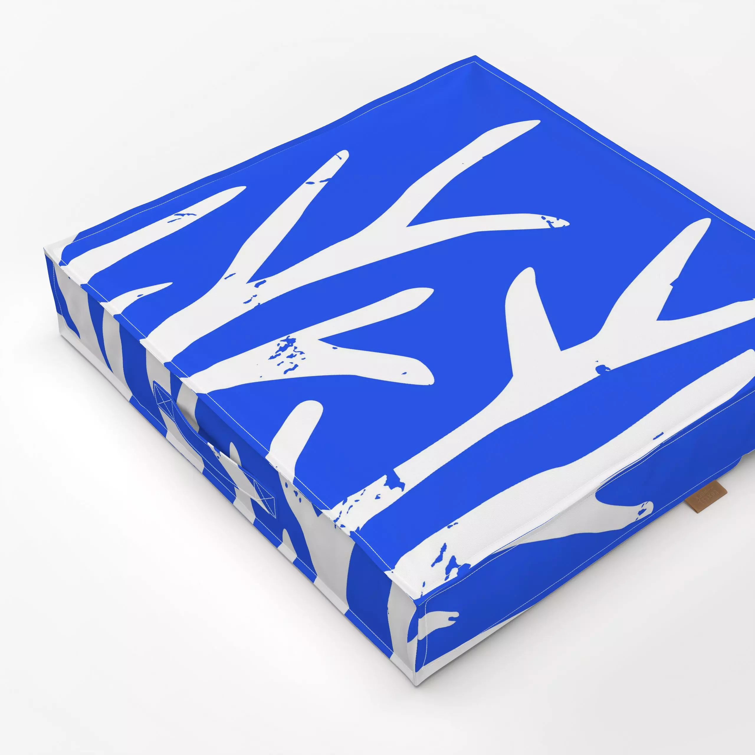 Bodenkissen Korallen - Natur & Landschaft, Sommer - von „Kerstin Ax"; Wasser, Ozean, Meer, Unterwasserwelt, Sommer, grafisch...