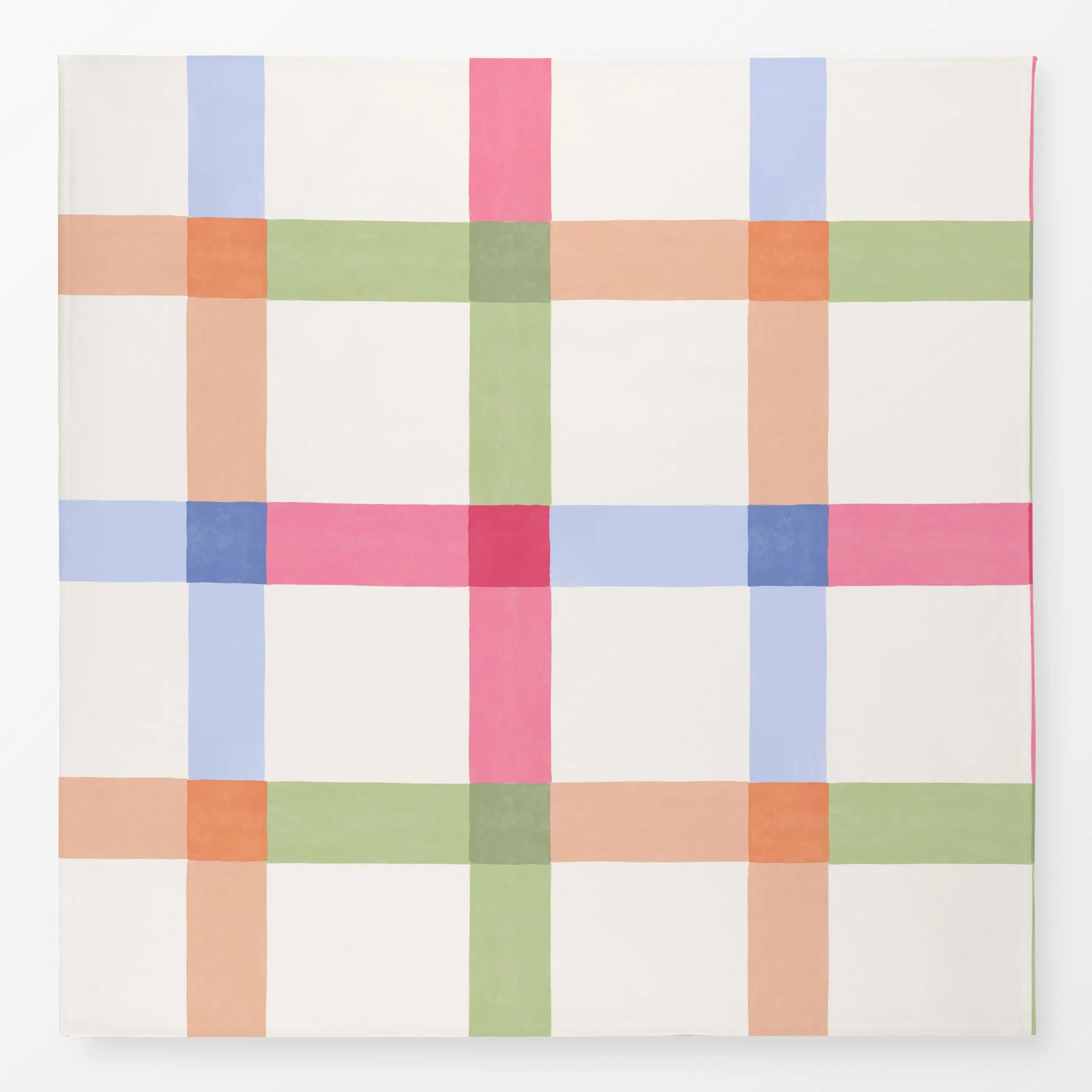 Tischdecke Hello Spring Karo - Frühling, Symbole & Muster, Ostern - von „Andrea Liesert"; outdoor, Gartendeko, spring, Oster...