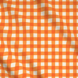 Meterware Karomuster orange