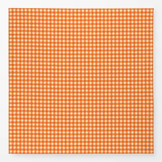 Tischdecke Karomuster orange