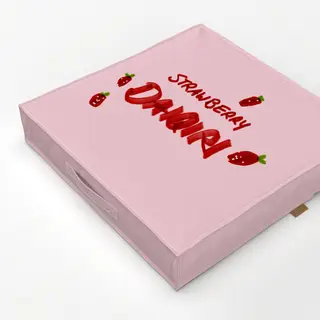 Bodenkissen Daiquiri Typo & Erdbeere