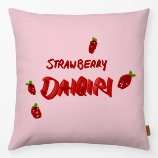 Kissen Daiquiri Typo & Erdbeere