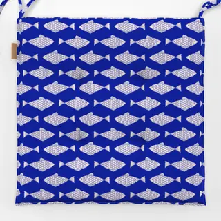 Sitzkissen Coastal summer Sardinen blau