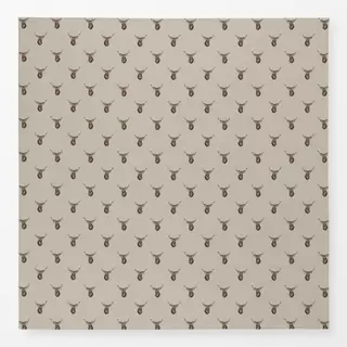 Tischdecke Hirschkopf cottage beige