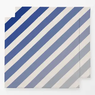 Servietten Gradient Streifen Blau Beige