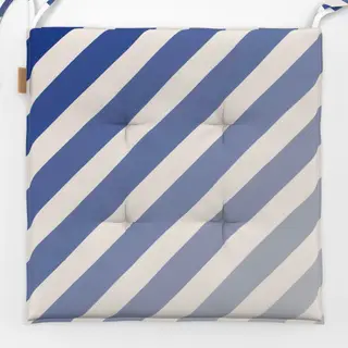 Sitzkissen Gradient Streifen Blau Beige