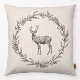 Kissen Nordic Deer wreath III