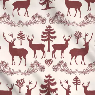 Meterware Alpine Woodland deer I