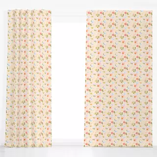 Dekovorhang Summer Vibes pastell flowers