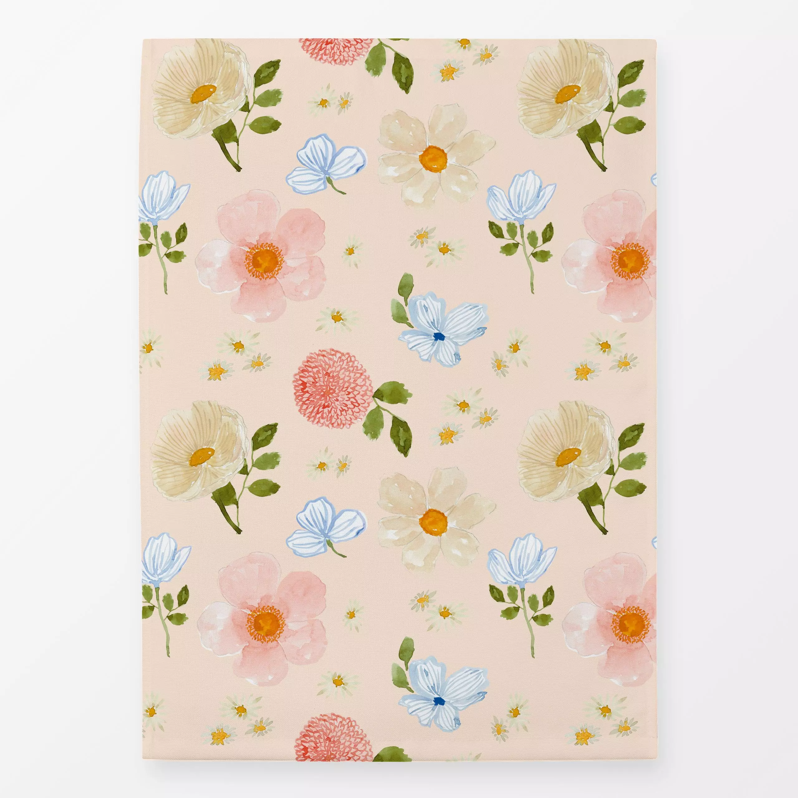 Geschirrtücher Summer Vibes pastell flowers - Blumen & Florales, Pflanzen & Botanik - von „Lena Yokota"; Muster, Illustratio...