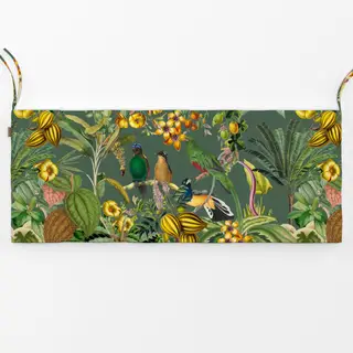 Bankauflage Exotischer Dschungel grün