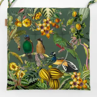 Sitzkissen Exotischer Dschungel grün