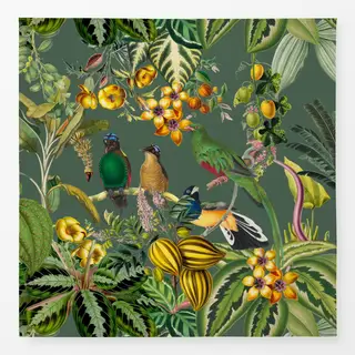 Tischdecke Exotischer Dschungel grün