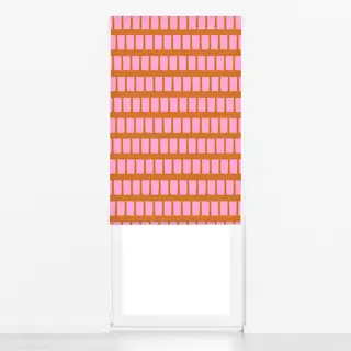 Raffrollo Blütenpink Grid