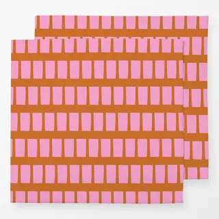Servietten Blütenpink Grid
